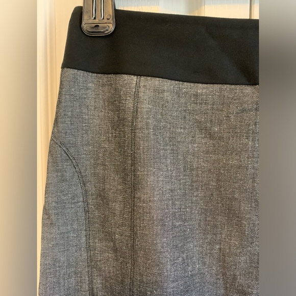 Express sophisticated pencil skirt grey denim stretch material tailored sexy - Picture 5 of 9